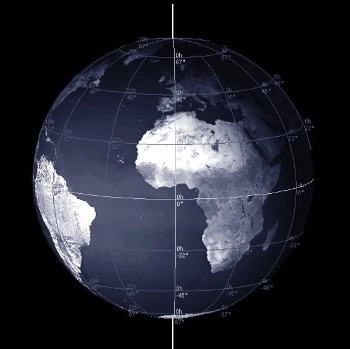 Các đường kinh độ và vĩ độ của Trái Đất